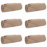 Vidaxl kleden 6 pcs kameel 210 x 140 cm fleece