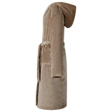 Vidaxl badjas hoodie kameel xxxl flanel