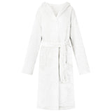 Vidaxl badjas hoodie wit xxl flanel