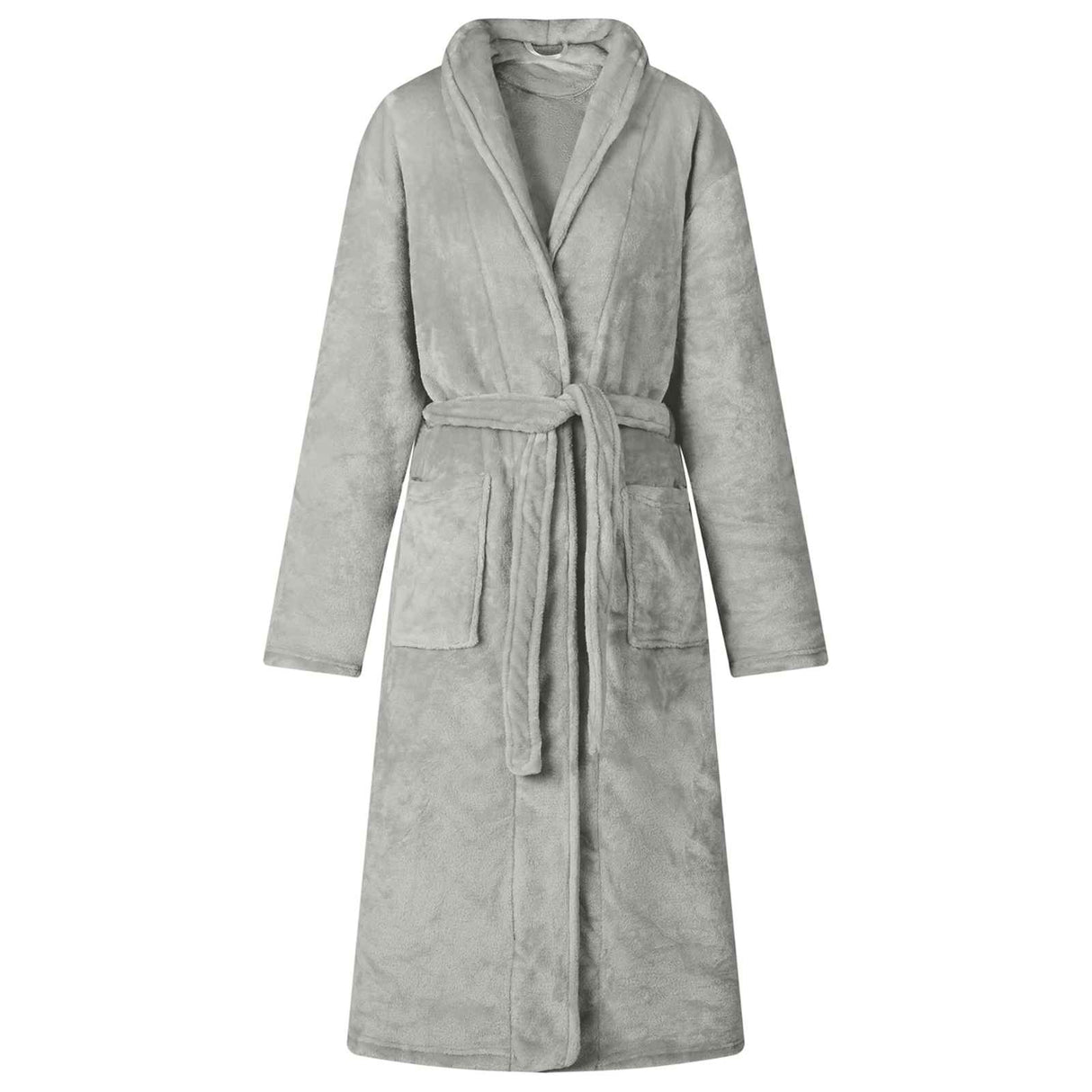 Vidaxl badjas zonder kap grijs xxl flanel