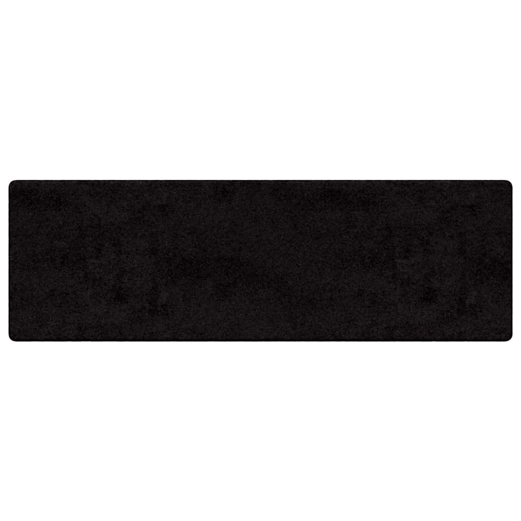 Vidaxl tapijt loper zwart 100 x 250 cm 100% polypropylene tuft