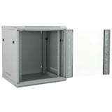 Vidaxl netwerk kabinet met opslag grijs 60 x 60 x 65 cm staal