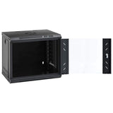 Vidaxl netwerk kabinet met opslag zwart 53 x 45 x 45 cm staal