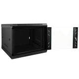 Vidaxl netwerk kabinet met opslag zwart 53 x 60 x 45 cm staal