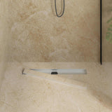 Vidaxl doucheafvoer 2-in-1 met 360° sifon zilver 70 cm