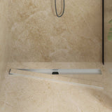 Vidaxl doucheafvoer 2-in-1 met 360° sifon zilver 100 cm