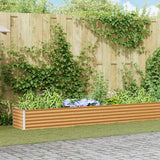 Vidaxl verhoogde plantenbak 775 x 50 x 36 cm gegalvaniseerd staal