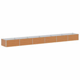 Vidaxl verhoogde plantenbak licht bruin 600 x 80 x 45 cm