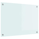 Vidaxl keuken achterwand wit 70 x 50 cm gehard glas