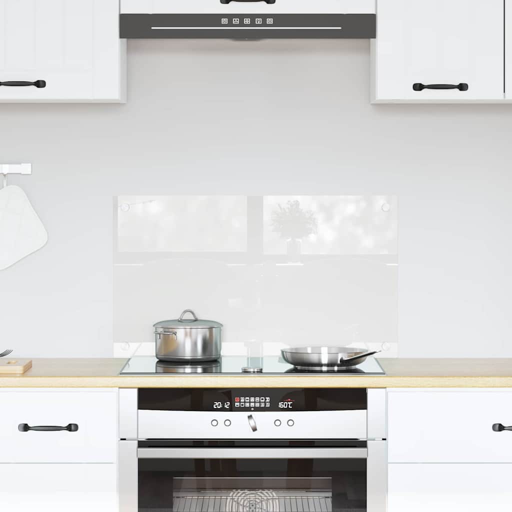 Vidaxl keuken achterwand doorzichtig 70 x 40 cm gehard glas