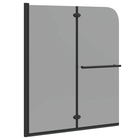 Vidaxl douche omhulsel zwart 95 x 140 cm esg-glas en aluminium
