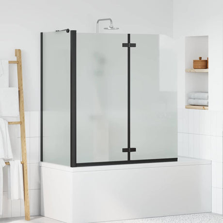 Vidaxl douche omhulsel zwart 120 x 68 x 130 cm esg-glas en aluminium