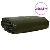 Vidaxl zeil 650g m² olijf groen 2,5 x 4,5 m canvas met pvc-coating