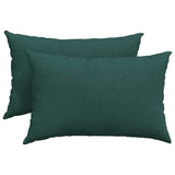 Vidaxl sofa kussens 2 pcs donkergroen 60 x 40 cm stof