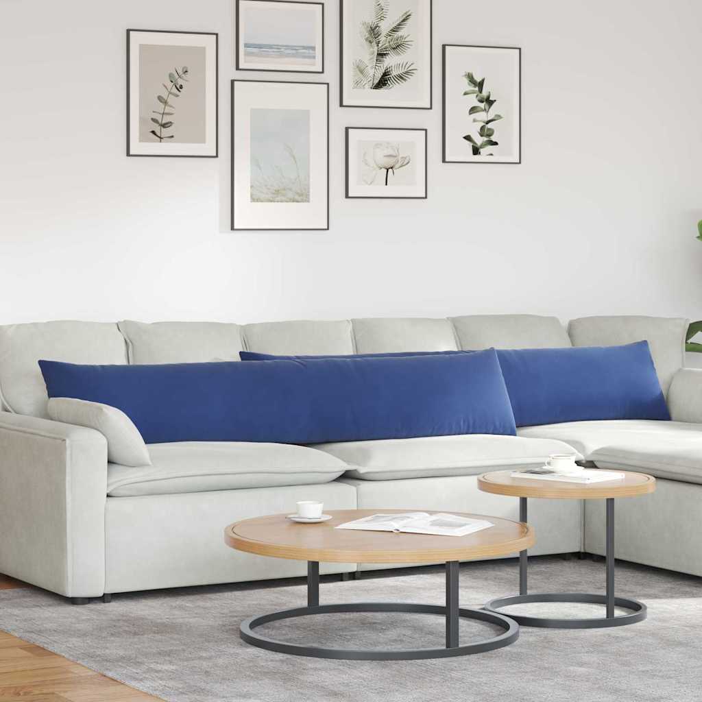 Vidaxl sofa kussens 2 stuks politieblauw 200 x 40 cm cordstof