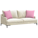 Vidaxl sofa kussens 2 pcs roze 50 x 50 cm stof