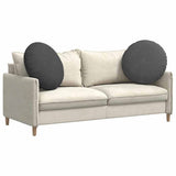 Vidaxl zitkussens 2 pcs donkergrijs ø 80 cm katoen stof
