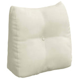 Vidaxl rugkussen crème 45 x 24 x 50 cm fluweel