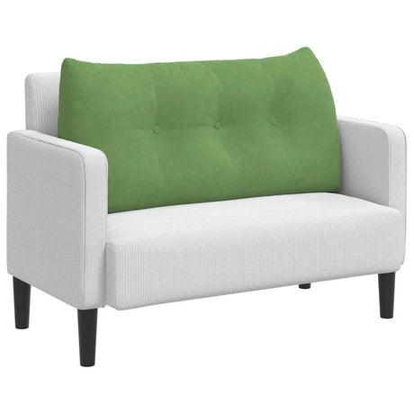 Vidaxl rugkussen lichtgroen 100 x 24 x 50 cm fluweel