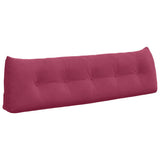 Vidaxl rugkussen wijnrood 160 x 24 x 50 cm fluweel