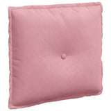 Vidaxl rugkussen roze 50 x 45 cm cordstof