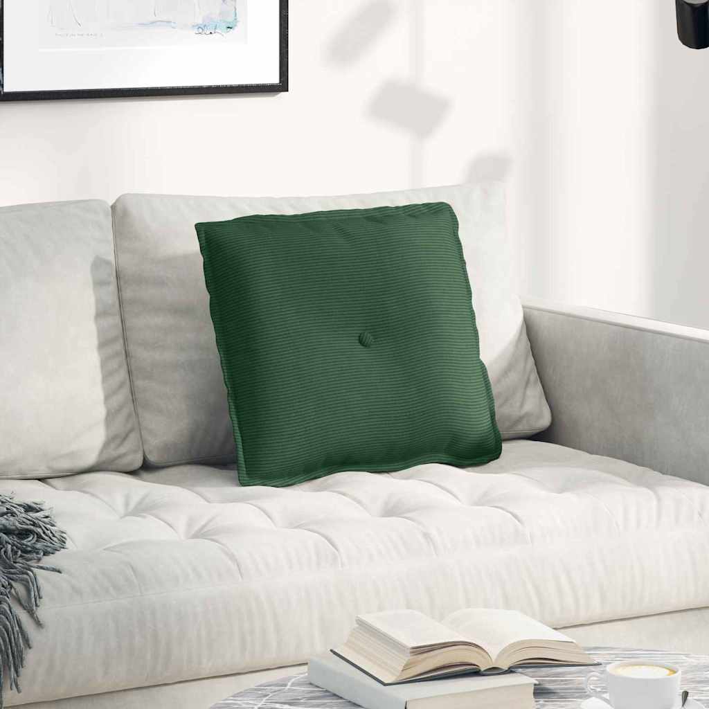 Vidaxl rugkussen jungle groen 50 x 45 cm cordstof