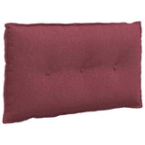 Vidaxl rugkussen wijnrood 80 x 19 x 50 cm stof