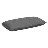 Vidaxl rugkussen donkergrijs 100 x 50 cm microvezel stof