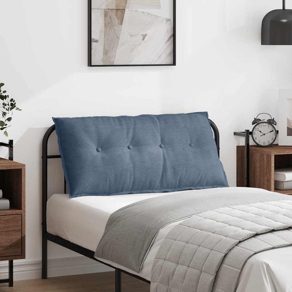 Vidaxl rugkussen blauw 100 x 50 cm cordstof