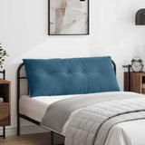 Vidaxl rugkussen blauw 120 x 50 cm cordstof