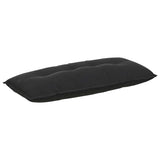 Vidaxl rugkussen zwart 120 x 50 cm cordstof