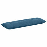Vidaxl rugkussen blauw 160 x 50 cm cordstof