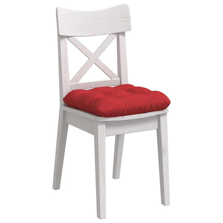 Vidaxl zitkussens 4 pcs rood 40 x 40 x 12 cm stof