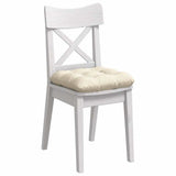 Vidaxl zitkussens 4 pcs crème 40 x 40 cm katoen stof