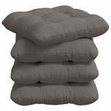 Vidaxl zitkussens 4 pcs lichtgrijs 45 x 45 cm katoen stof