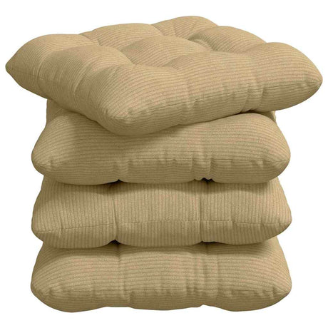 Vidaxl zitkussens 4 pcs grijs groen 45 x 45 cm katoen stof
