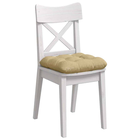 Vidaxl zitkussens 4 pcs grijs groen 45 x 45 cm katoen stof