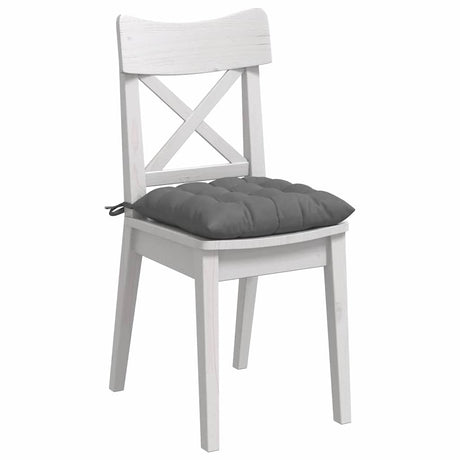 Vidaxl zitkussens 4 pcs donkergrijs 40 x 40 x 6 cm microfibre