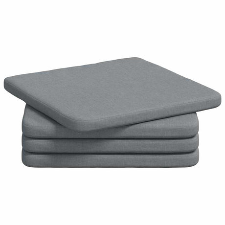 Vidaxl zitkussens 4 pcs lichtgrijs 40 x 40 x 3 cm stof