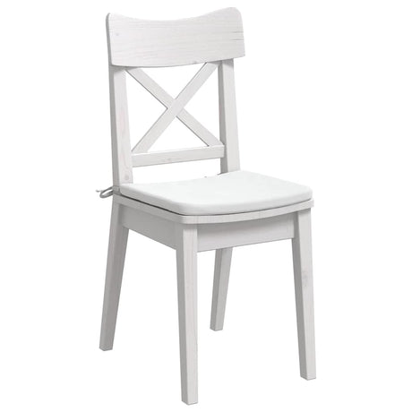 Vidaxl zitkussens 4 stuks wit 40 x 40 x 3 cm stof