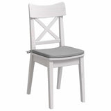 Vidaxl zitkussens 4 pcs wolkengrijs 40 x 40 x 3 cm stof