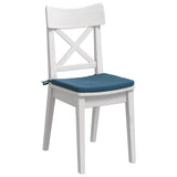 Vidaxl zitkussens 4 pcs blauw 40 x 40 x 3 cm fluweel