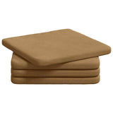 Vidaxl zitkussens 4 pcs bruin 40 x 40 x 3 cm fluweel