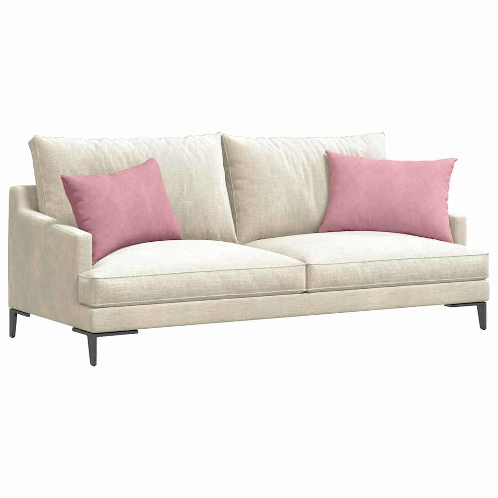 Vidaxl sofa kussens 2 stuks roze 60 x 40 cm cordstof