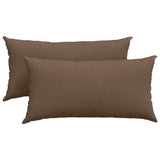 Vidaxl sofa kussens 2 pcs bruin 80 x 40 cm stof