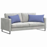 Vidaxl sofa kussens 2 pcs jeans blauw 80 x 40 cm stof