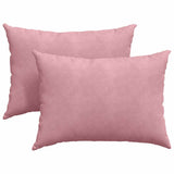 Vidaxl sofa kussens 2 stuks roze 70 x 50 cm cordstof