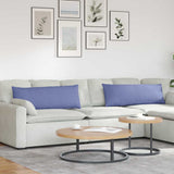 Vidaxl sofa kussens 2 pcs jeans blauw 120 x 40 cm stof