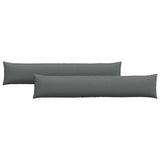 Vidaxl sofa kussens 2 pcs donkergrijs 200 x 40 cm stof
