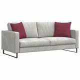 Vidaxl sofa kussens 2 pcs wijnrood 45 x 45 cm stof